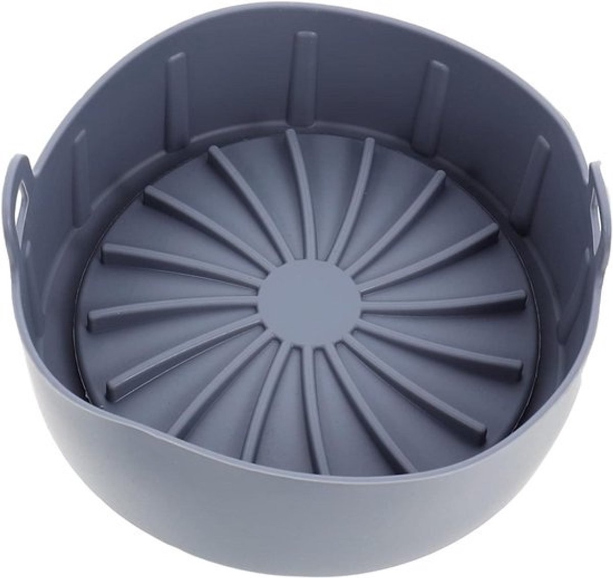 Siliconen Airfryer Mat - Oven Bodem - Bakken en Braden - Herbruikbaar en Antiaanbak - 19 x 19 cm - Grijs