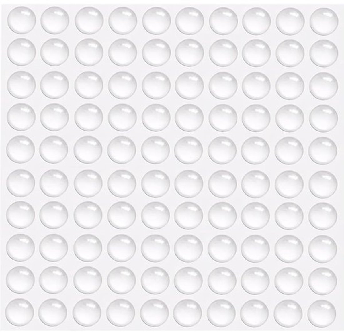 Dailygoods - 100 Stuks Transparante Elastische Buffers voor Meubels