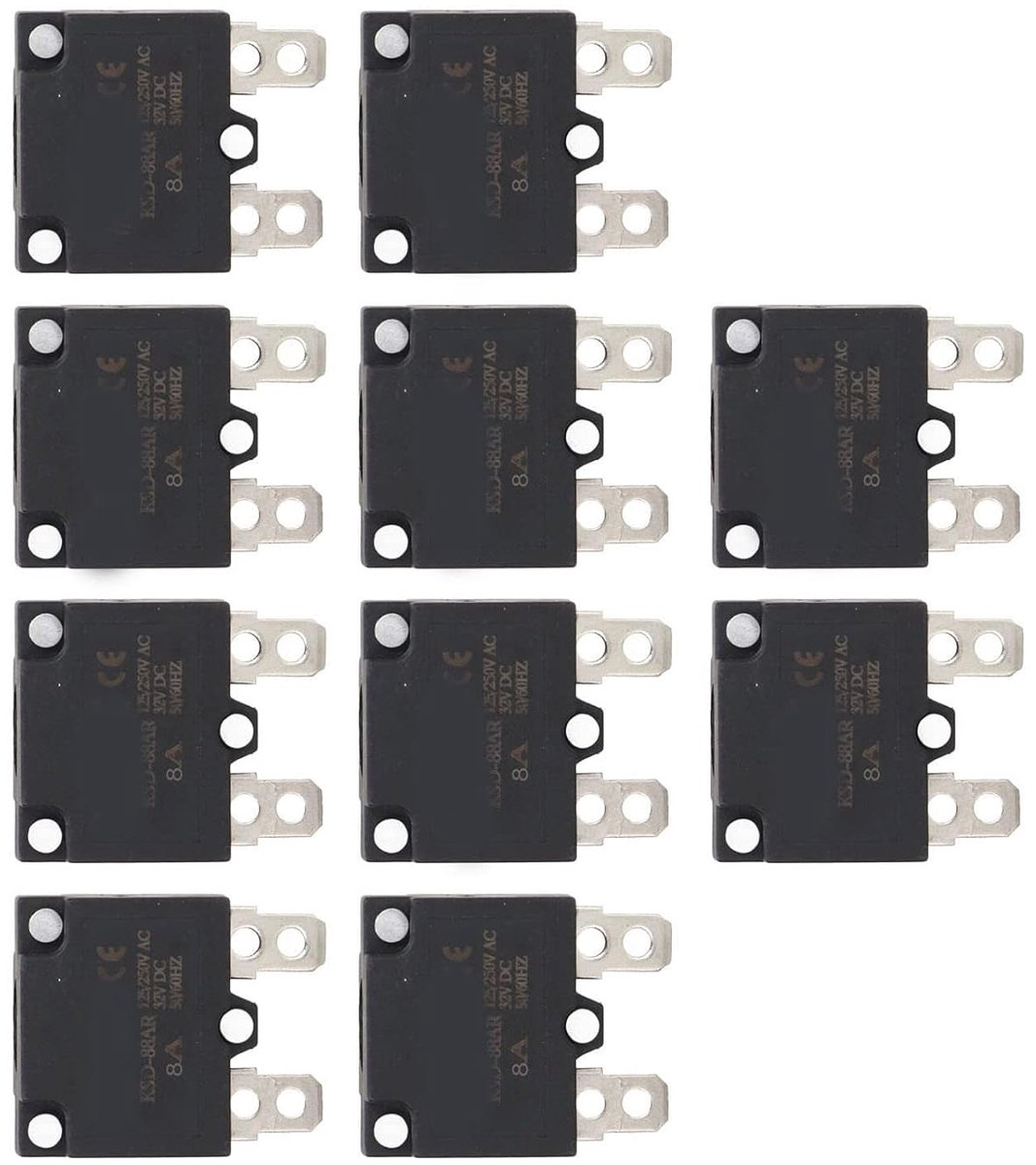 Automatisch Herstel Auto Reset Overbelastingsbeveiliging Zekeringstroomonderbreker voor Kinderen Rijden op Auto-accessoires (8A)