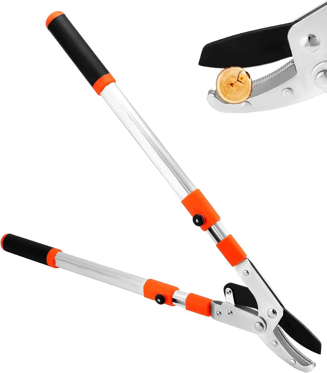 Telescopische snoeischaar 66-103CM, SK5 gelegeerd staal, maximale opening 10 cm