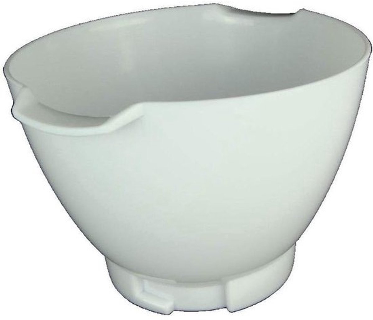 Mixkom Keukenmachine - Beslagkom Flexibel - Ingrediënten Mengen - Speciaal Vormgegeven - 4.6 Liter - Wit