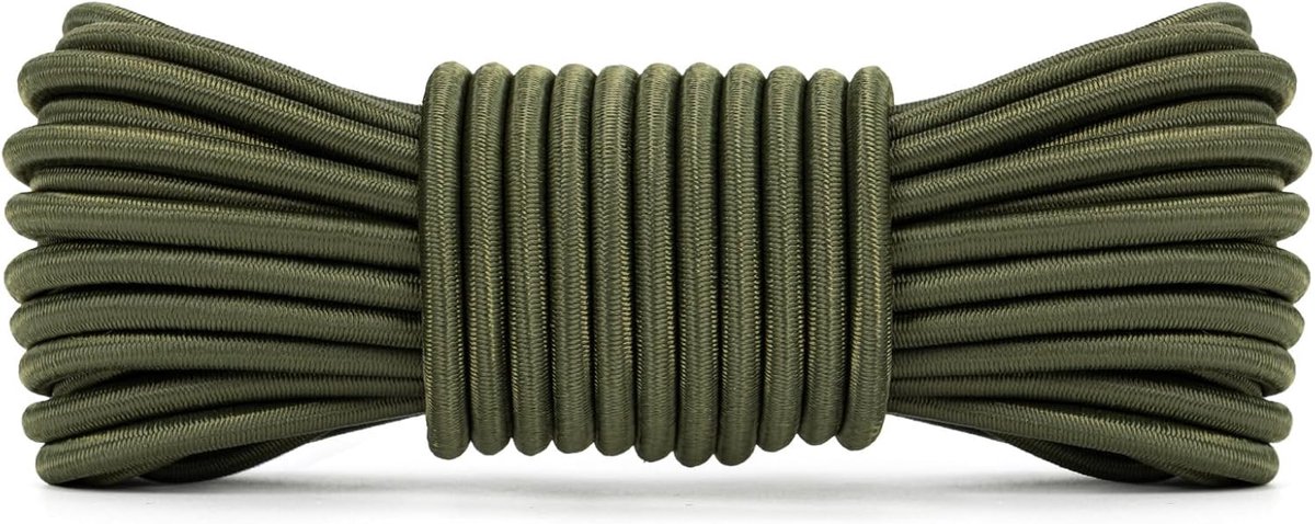 Bungeekoord 5mm 10M - Elastisch rubberen touw - Sterk en duurzaam - Ideaal voor bevestigen - ShopVlot