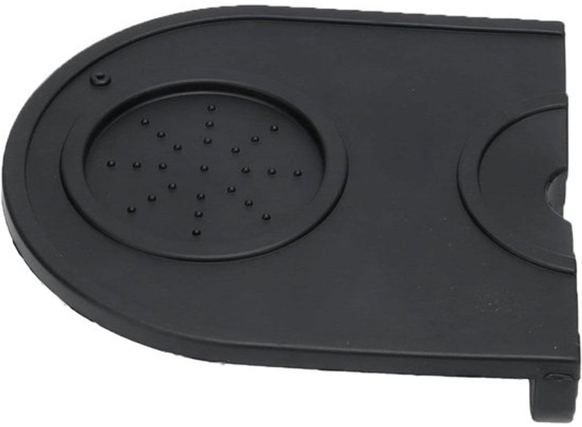 Koffie Tamper Mat - Tamping Pad - Koffie Bereiden - Voedselveilig Siliconen - 12.5 x 14 cm - Zwart