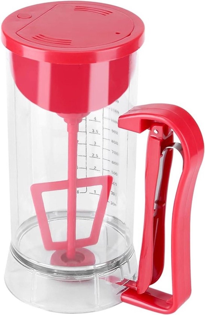 Elektrische Mixer Dispenser - Beslag Maker - Gebak Maken - Automatisch Mengen - 26 x 21 x 14 cm - Transparant