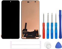 Compatibel met Poco F3 M2012K11AG (zwart zonder lijst) LCD-scherm touchscreen beeldscherm digitizer assembly glas + tools