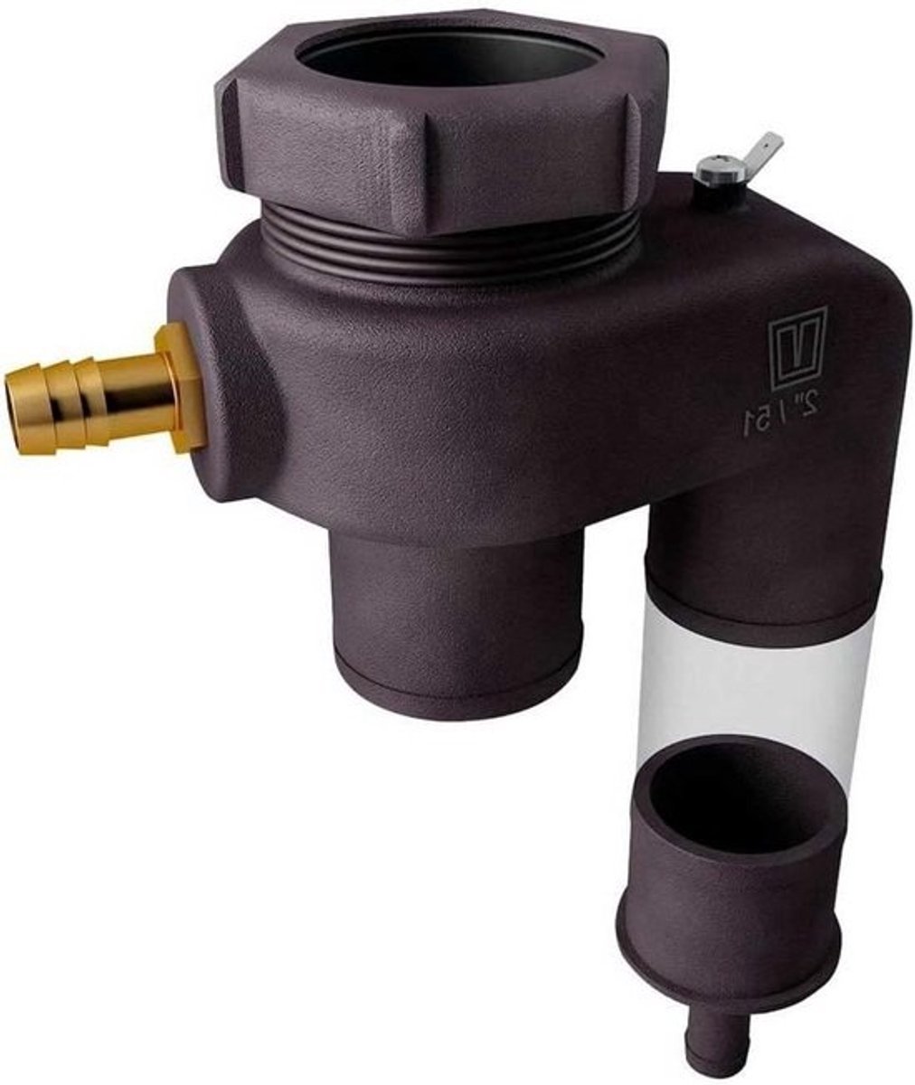 Reservoir Splash-Stop - Water Stopper - Lekkage Voorkomen - Dubbele Maat - 51 en 19 mm - Zwart