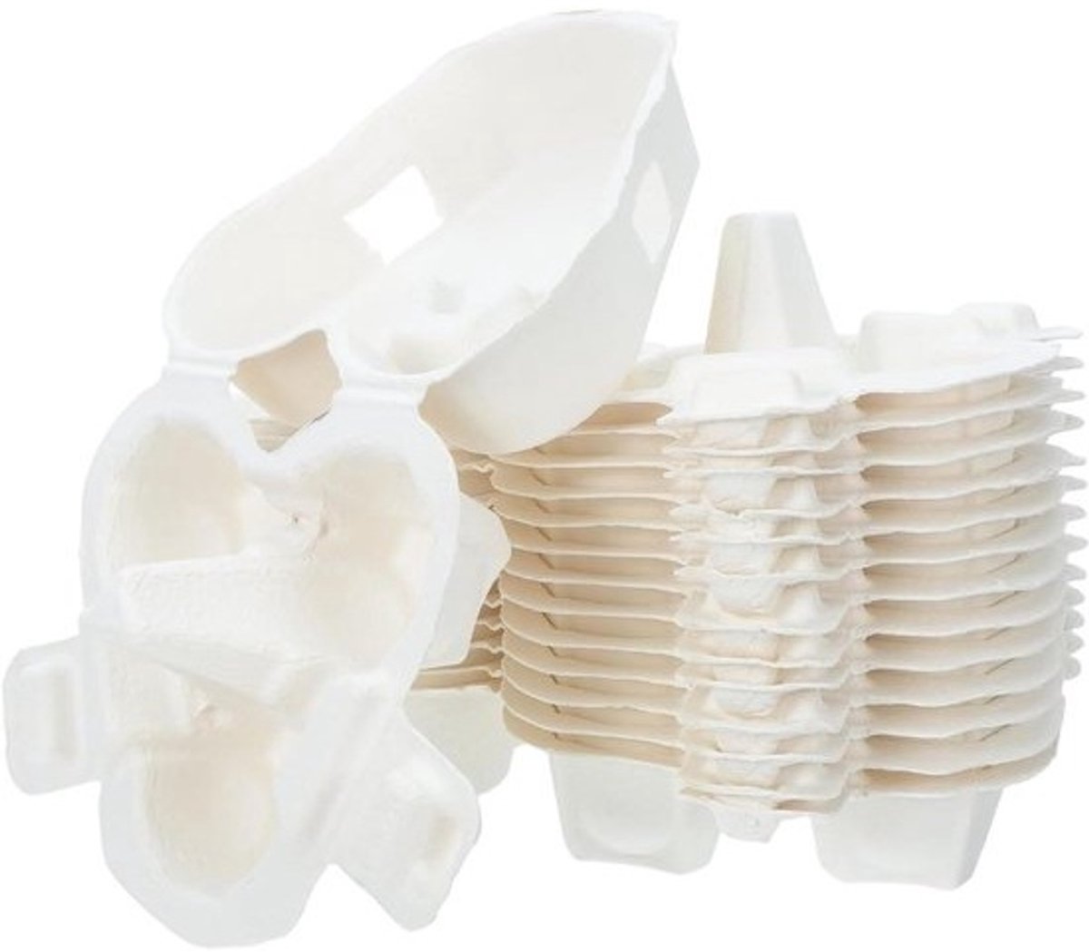 Eierdozen Hartvormig - Papieren Houders - Eieren Opslaan - Stevige Structuur - 30 Stuks - Wit
