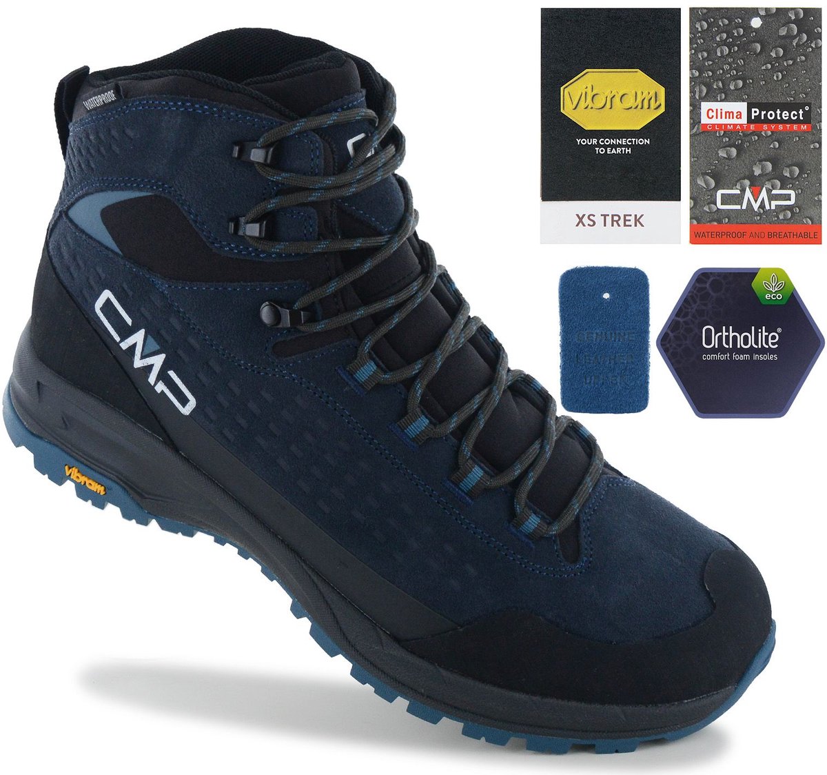 CMP Vertyx Mid WP Waterproof - Heren Wandelschoenen Trekking Boots 3Q17287-70UT , Maat: EU 41