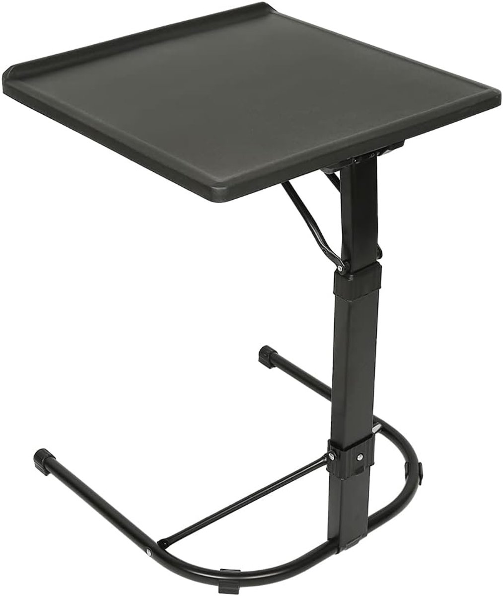 Laptop Computerbureau, inklapbare tafel voor laptop, in hoogte verstelbare tafel voor slaapkamer, woonkamer, bed, inklapbaar, in hoogte verstelbaar-43 * 43 * 69 cm (zwart)