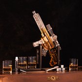 Whiskey karaf - AK47 stijl - Whiskey set met 4 glazen - 1 liter