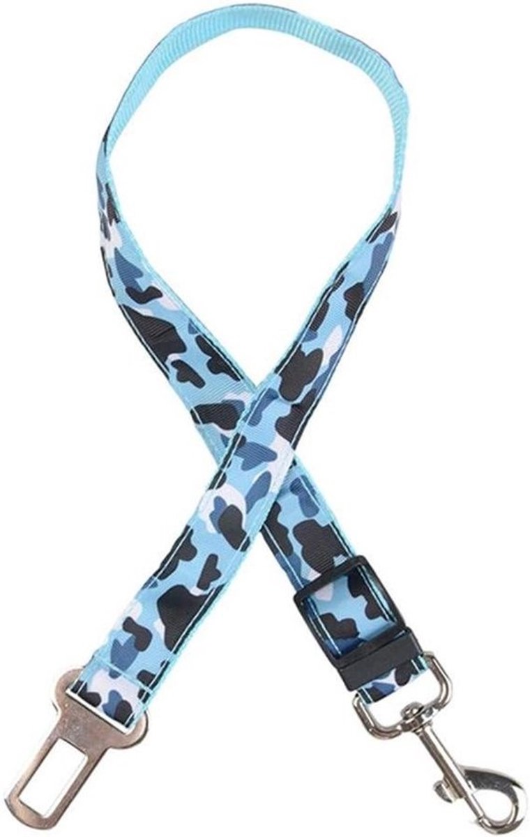 Hondenlooplijn - Trainingslijn - Veilig reizen - Verstelbare lengte - 137-236 inch - Blauw