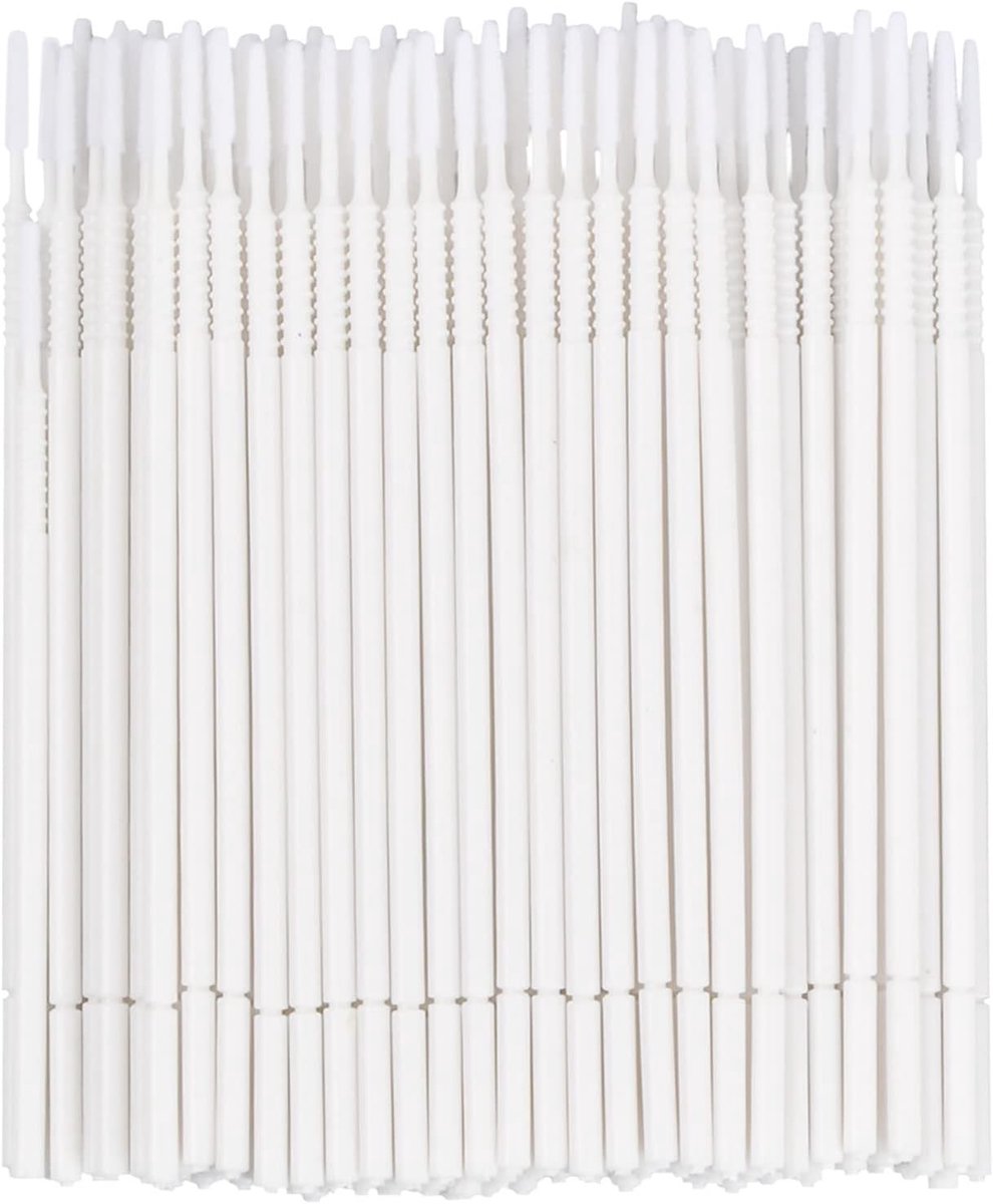 Set van 100 Micro Brushes voor Wimpers, Wegwerp Applicators, Ideaal voor Make-up en Reiniging van Wimpers en Huid