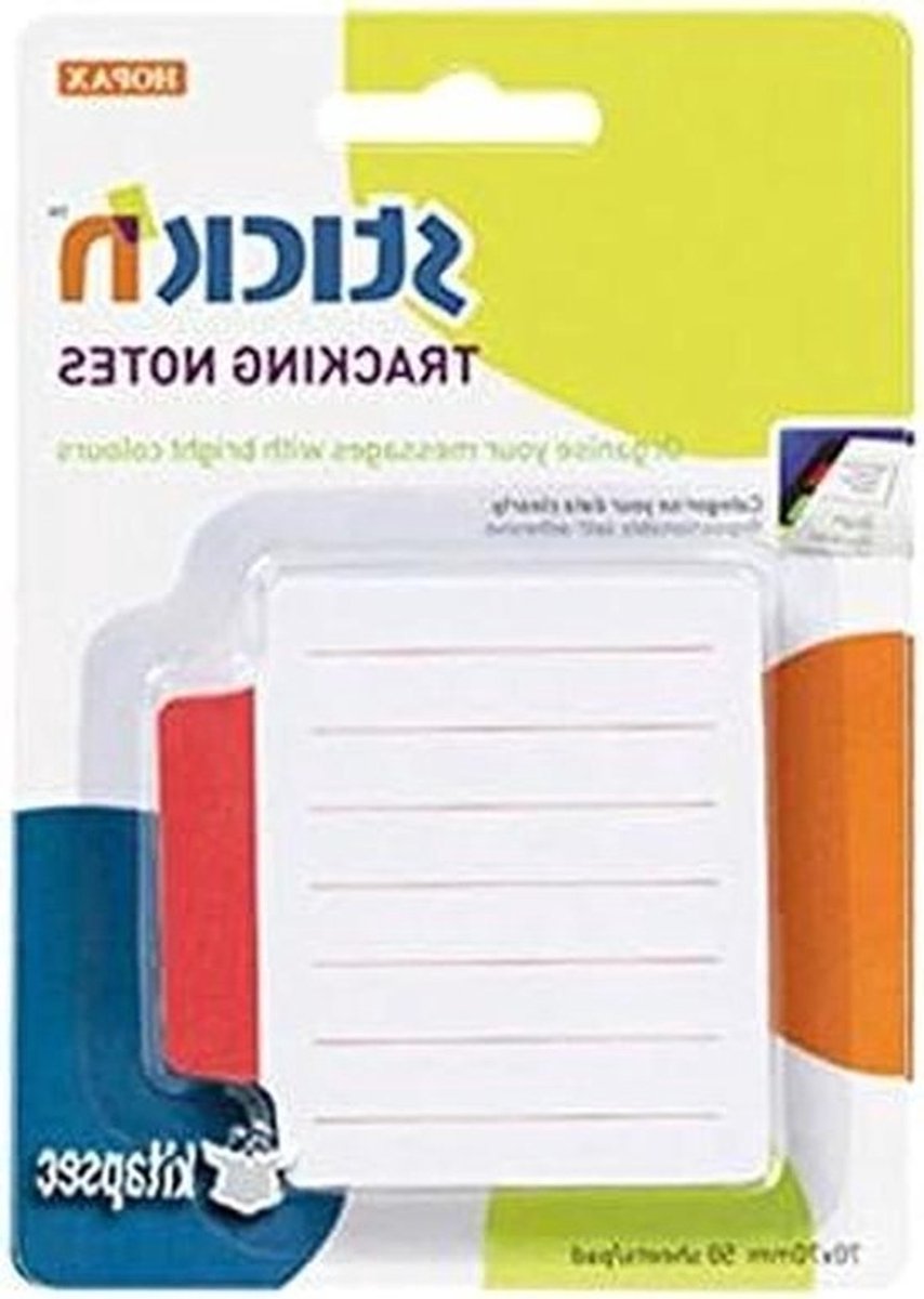 Notitieblaadjes - Index Tabs - Pagina Markeren - Gelijnd Ontwerp - 70x70mm 50 Stuks - Rood
