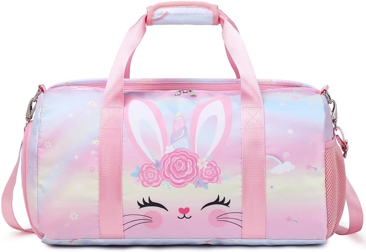 Dailygoods- Sporttas voor Meisjes - Gymtas - Weekendtas - Reistas - Ballettas - Lichtgewicht - Ruime Inhoud