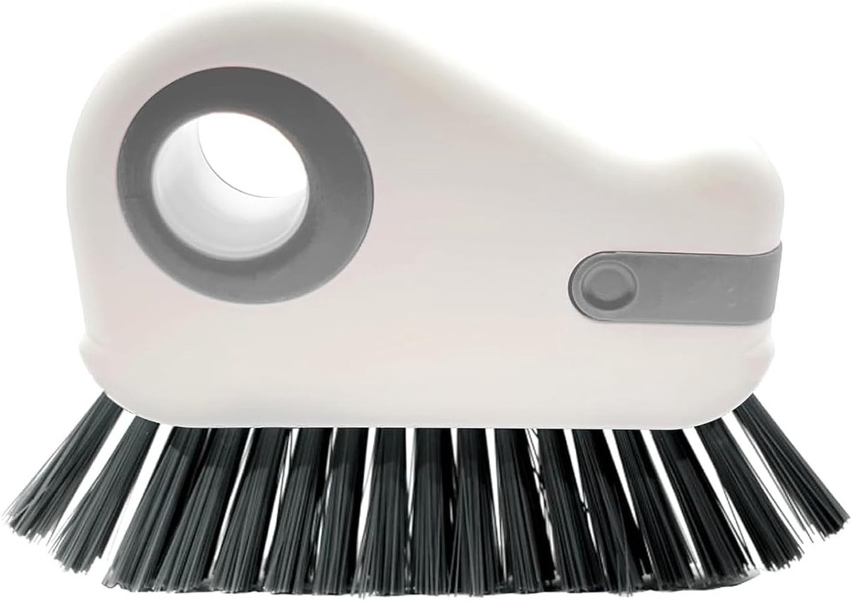 Dailygoods- Reinigingsborstel 2-in-1 - Groefreinigingsborstel - Ergonomisch handvat - Duurzaam kunststof - PET-borstelharen - Effectieve vuilverwijder