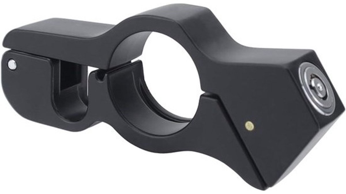 Motorfiets Stuurslot - Veiligheidsslot Remhendel - Voertuig Beveiligen - Dubbele Functie Helmhouder - Tot 4.2cm - Zwart