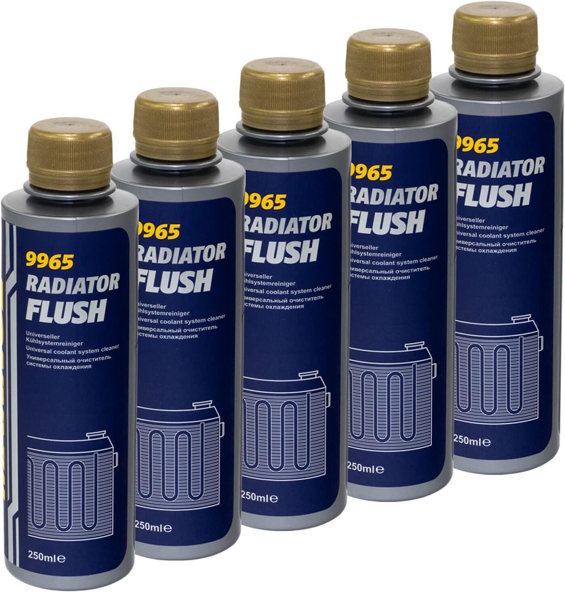 5 Stuks Radiateur Flush 250ml Mannol 9965 - BPC Parts