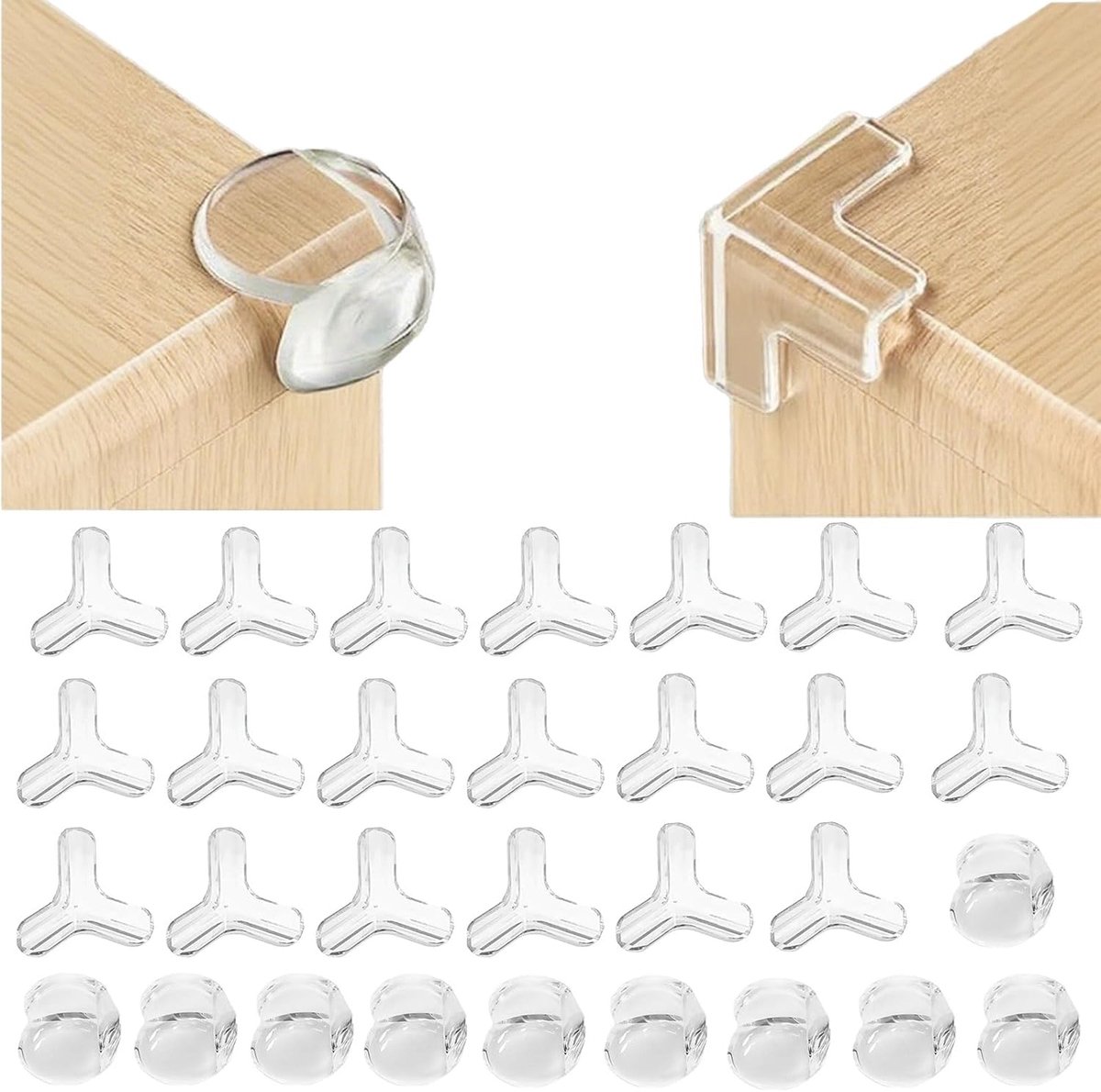 babyset, 30 stuks, zacht, zelfklevend, hoekbescherming voor meubels