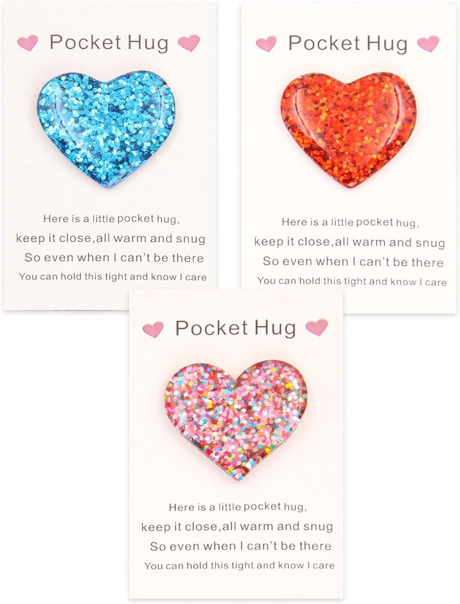3 Stuks Liefde voor Vrienden, Terug naar Verjaardag, Kerst, Valentijnsdag (Rood, Blauw, Kleurrijk)