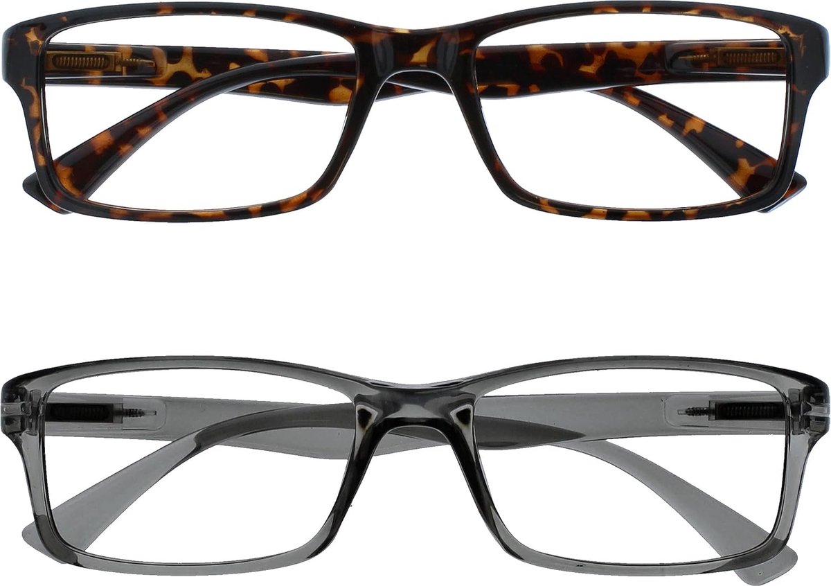 Reading Glasses Company Afstand Bril, Bruin Grijs, 46 g, 2-Count