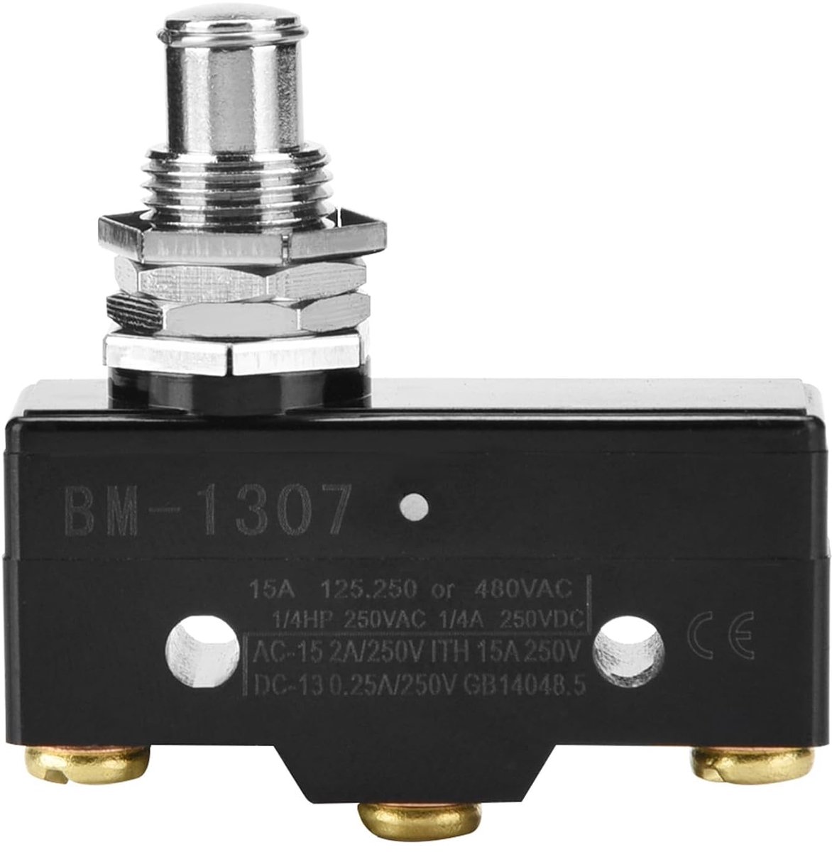 1 St 250 V Flexibele Micro Eindschakelaar 15A Normaal Open Snap Action Elektrische Micro Eindschakelaar voor Circuit(Bay BM-1307)
