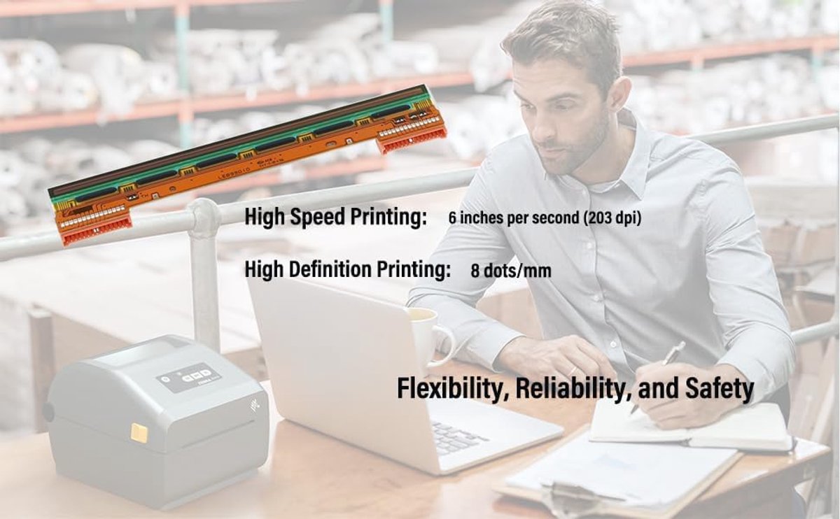 ZD421 thermische printkop voor Zebra ZD421T ZD421D barcode-printer 203DPI printkopmodule