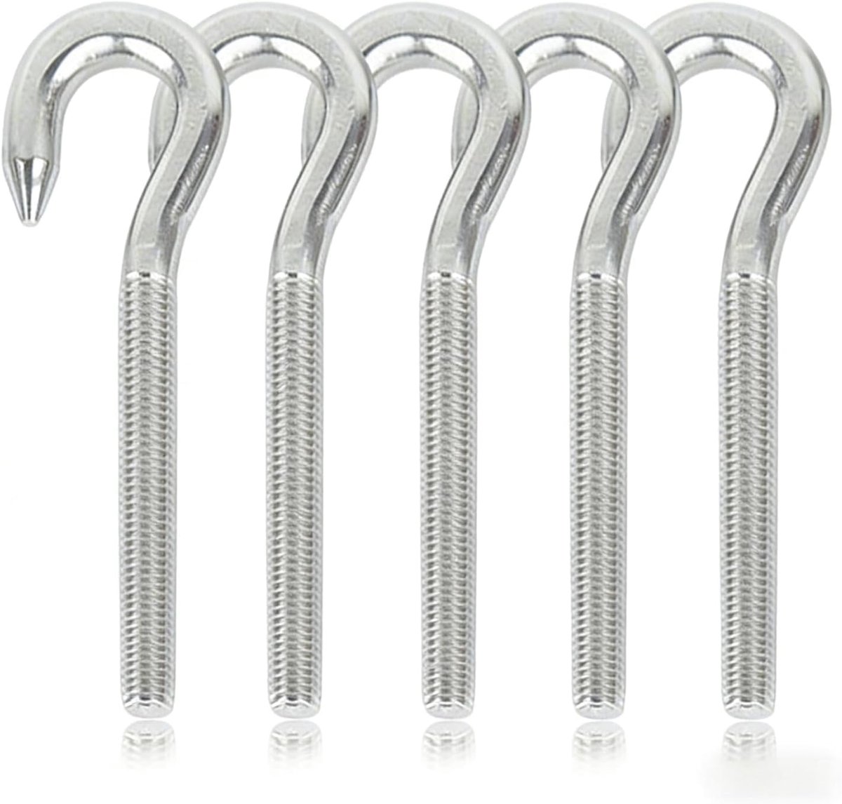Haken roestvrij stalen haken met schroefdraad 304 roestvrij staal voor binnen en buiten ophangen accessoires (M10)