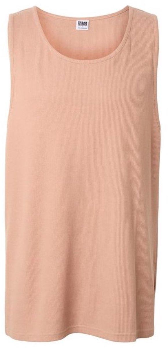 Urban Classics Mouwloos tanktopje met wafelstructuur TB8203 Brownmocca