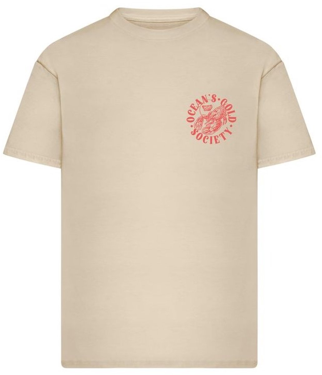 Mister Tee T-shirt Oceans Oversmaat Whitesand
