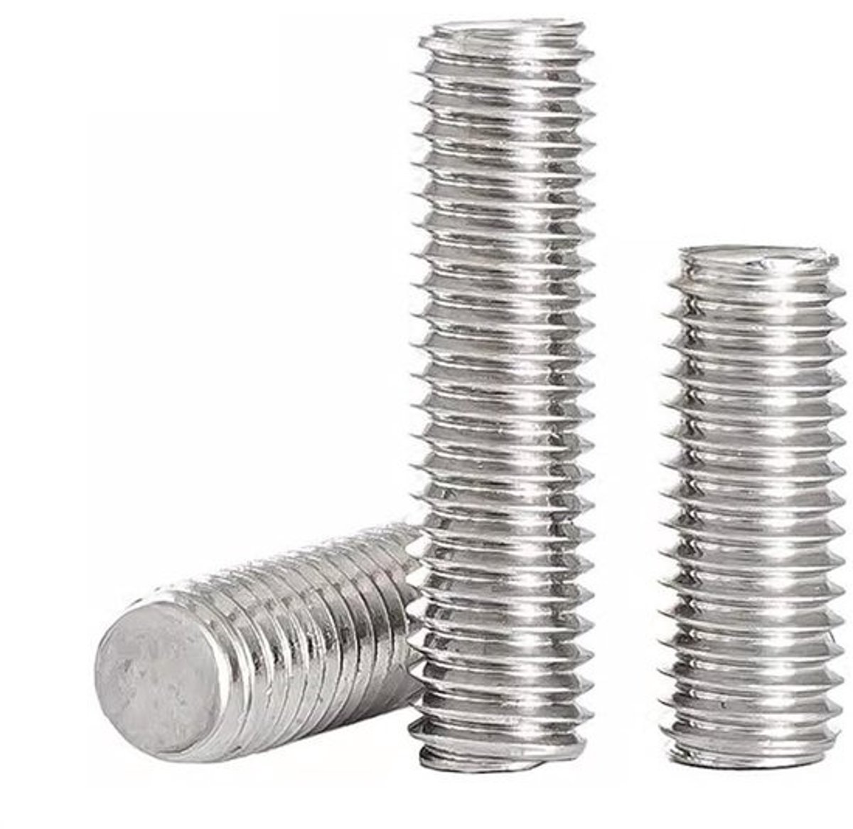 Draadstang M6 - Volledige schroefdraad - Constructie verbinden - Roestbestendig staal - 10 stuks - Zilverkleurig