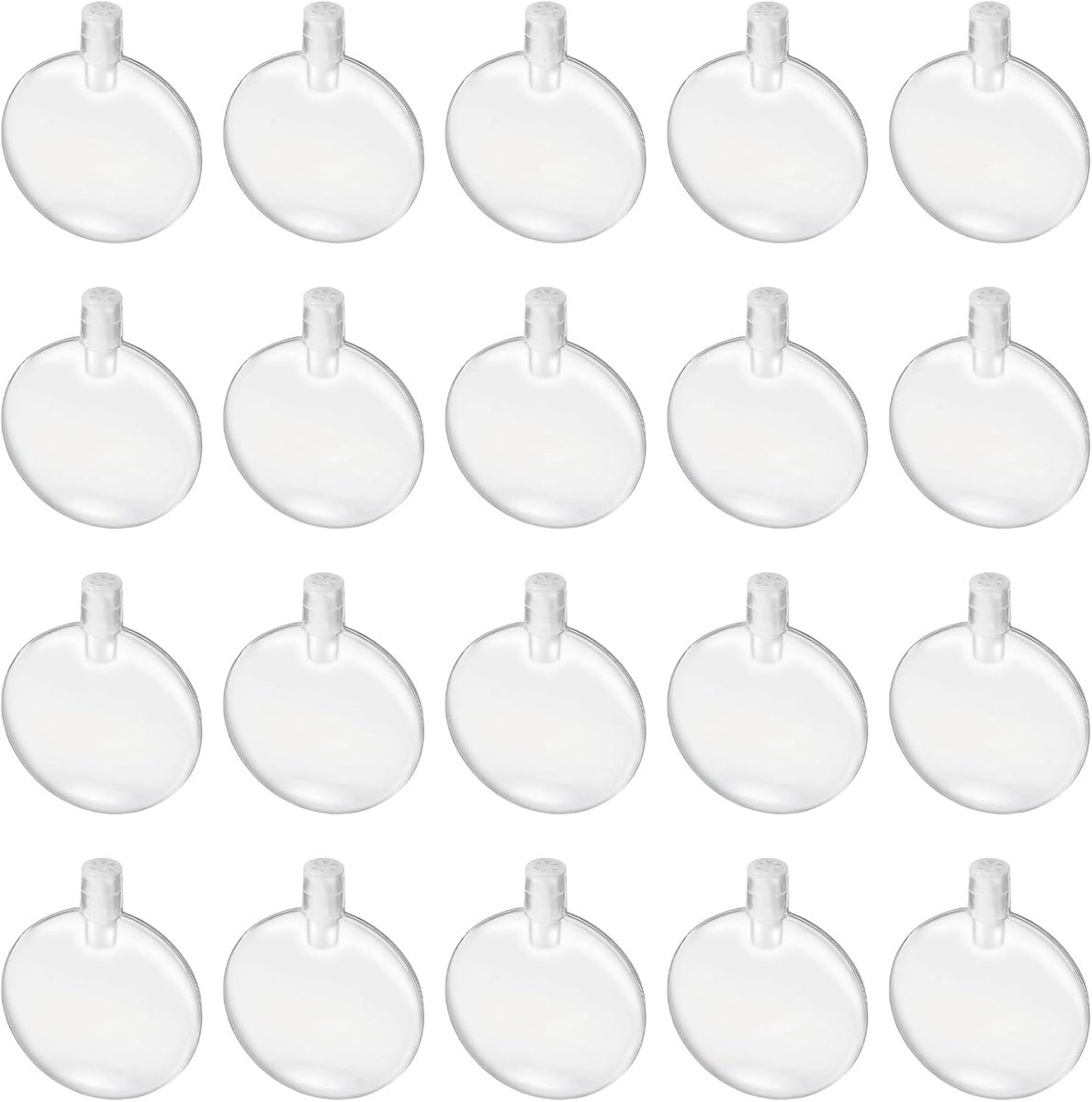 25 mm vervangende pieper, 20 stuks transparante kunststof piepers voor pluche speelgoed, reserveinzetstuk voor huisdieren, speelgoed fluiten, accessoires, geluidmaker