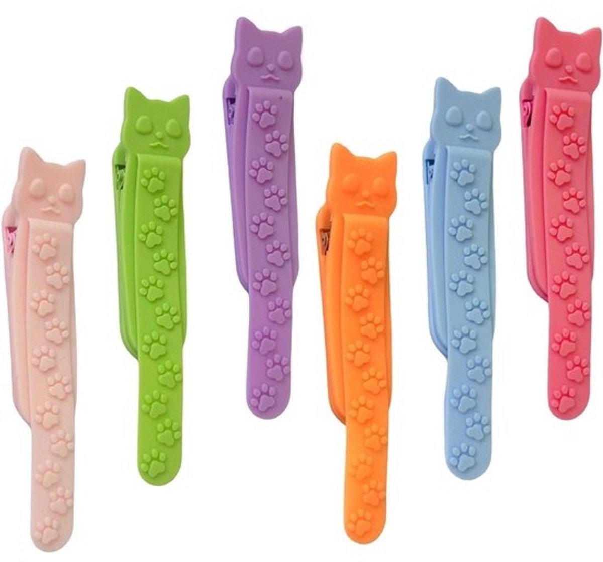 Siliconen Bladwijzers - Boekenleggers Kattenpoot - Lezen Organiseren - Scheurbestendig Siliconen - 6 stuks - Multi-color
