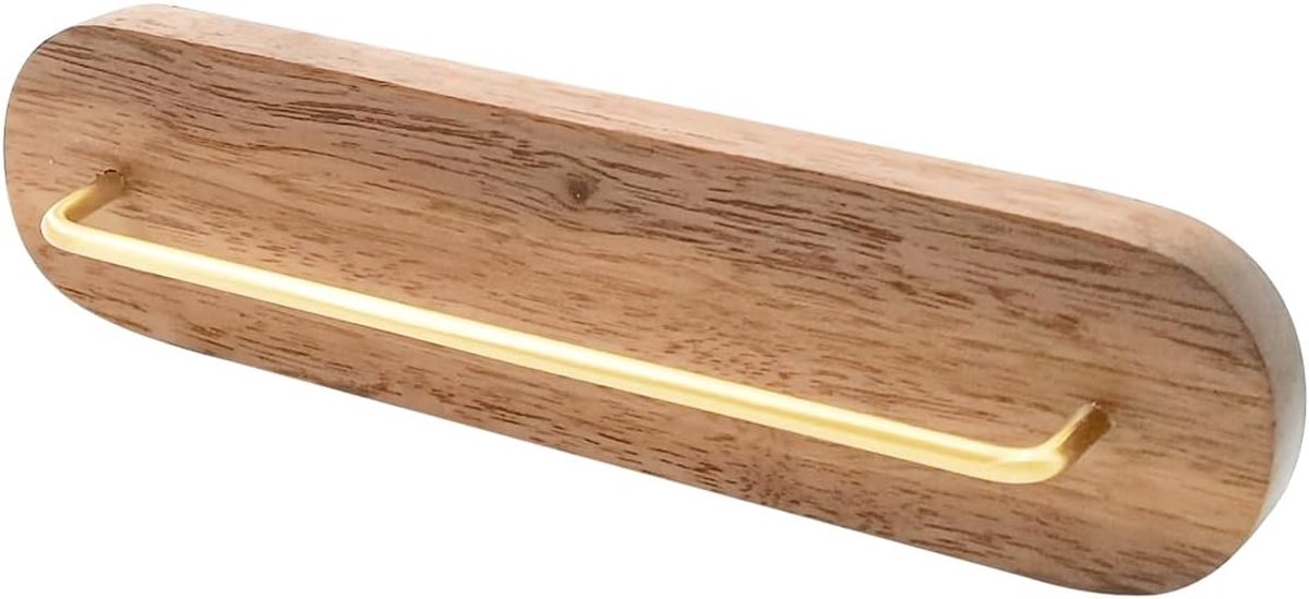 Filterzakhouder voor aan de muur, walnootstijl, universeel conisch ventilatorfilter, geschikt voor koffiebar, thuiskantoor