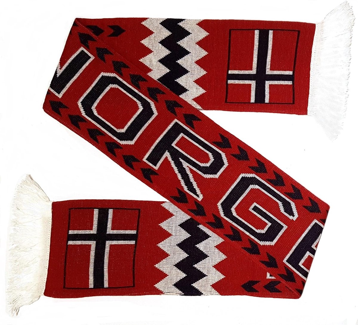 Norway Norge Noorwegen voetbal gebreide sjaal sjaal