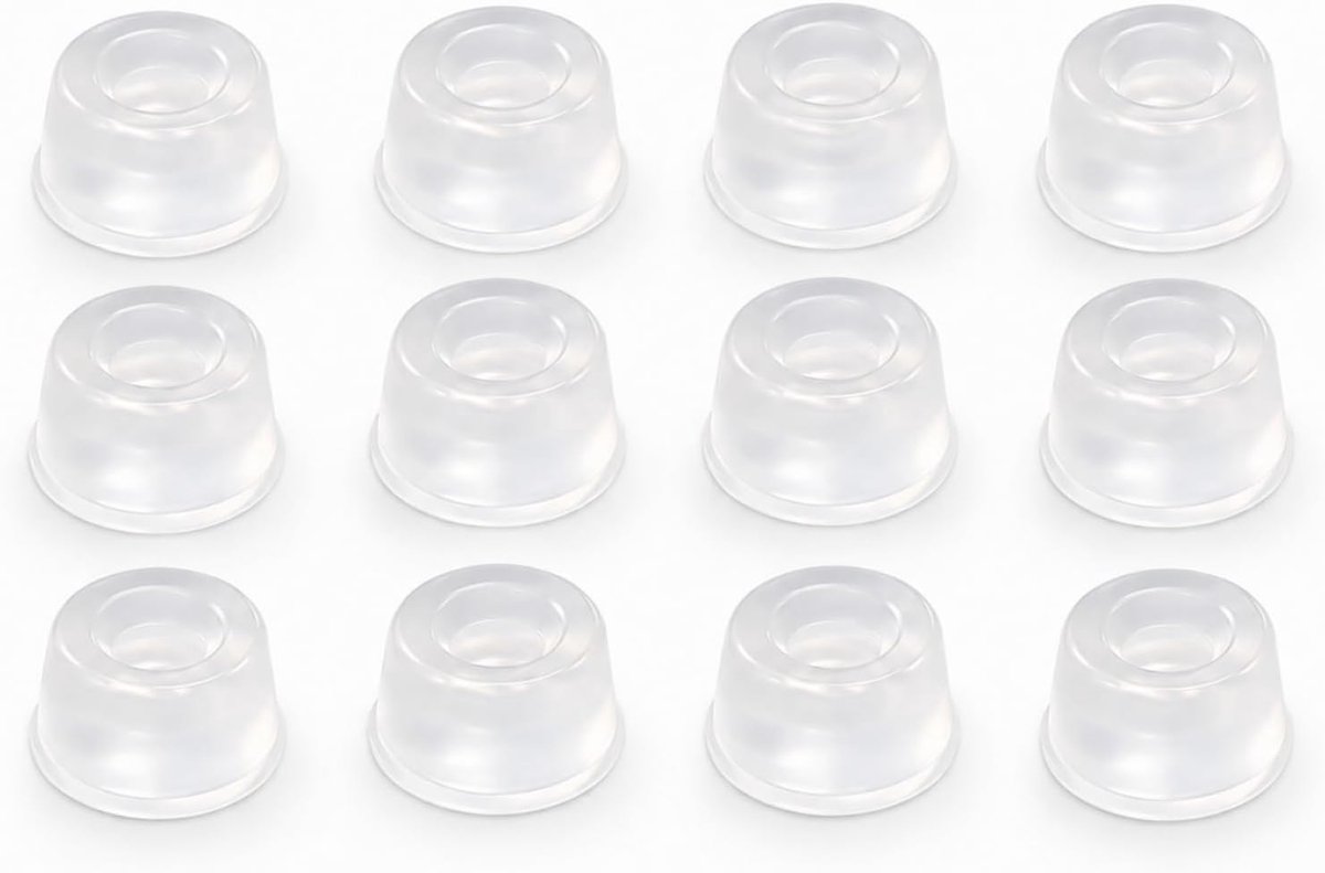 Siliconen voetjes 22 mm - transparant - zelfklevend - dempen geluid en trillingen - ShopVlot