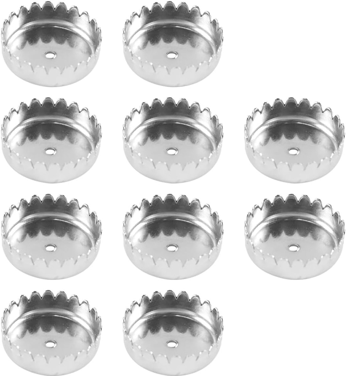 Dailygoods- Zeepdopjes 10 Stuks - Magnetisch - Roestvrij Staal - Corrosiebestendig - Afvoergaten - Geschikt voor Zeephouders - Zeepbakje