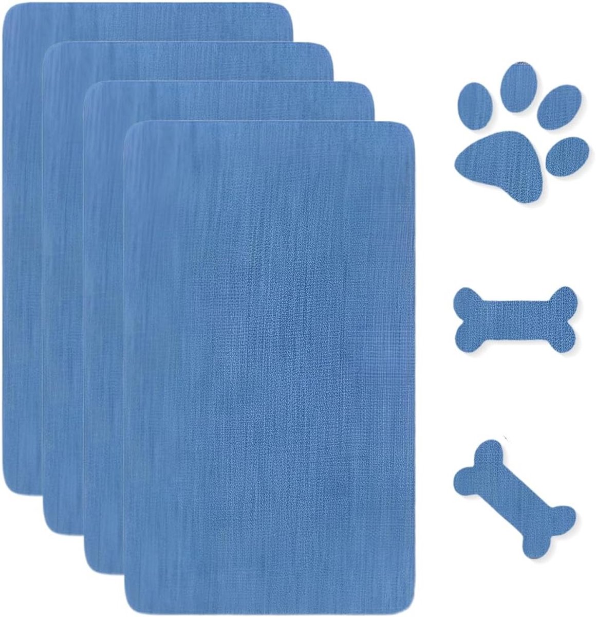 Dailygoods- Reparatiepatches 4 Stuks - Zelfklevende Stof - Canvas - Reparatieset Voor Meubels - Bank/Autostoel - Geschikt Voor Binnen/Buiten - Reparat