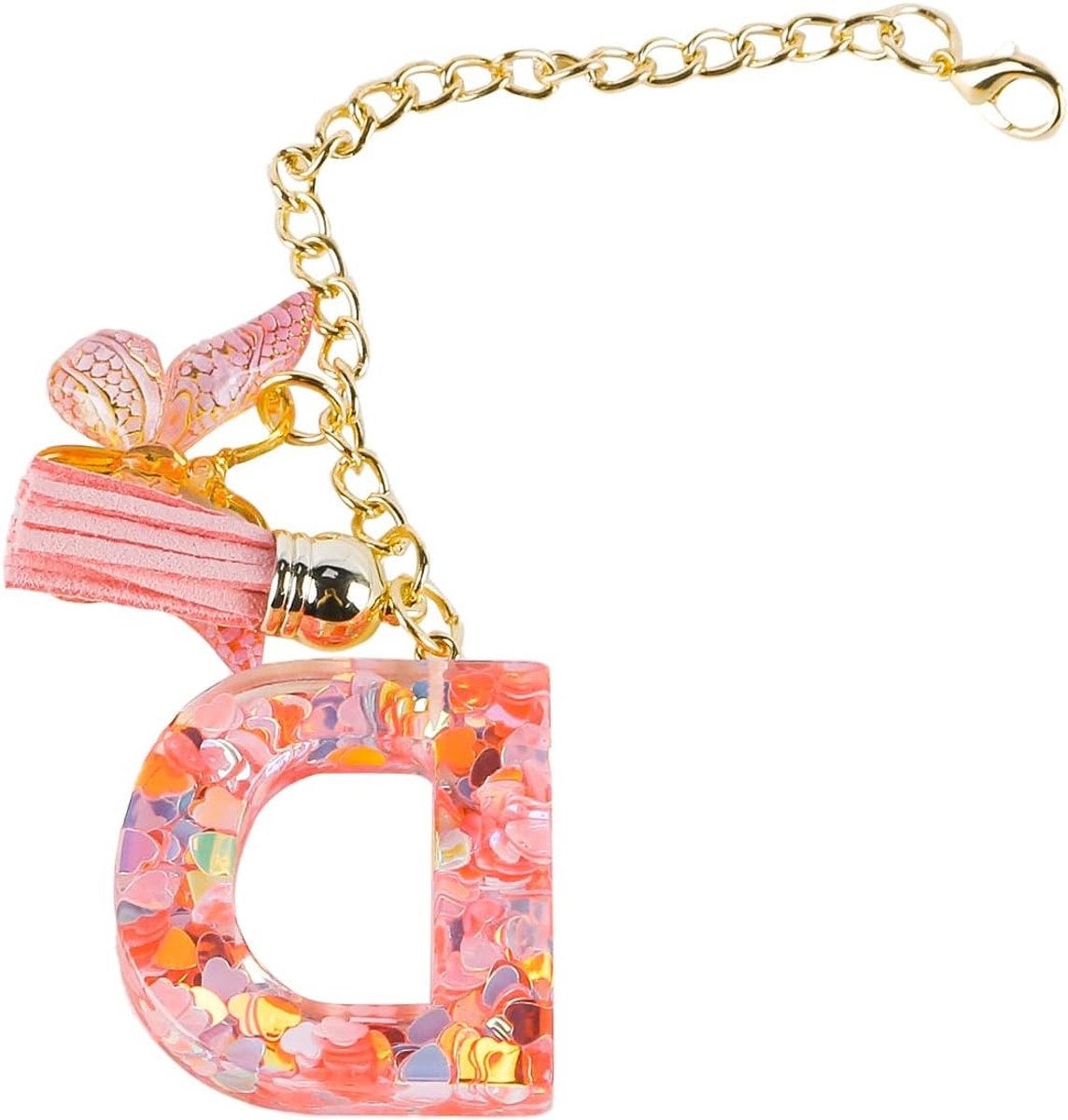 Dailygoods - Decoratieve Bekerhanger met Vlinderletter (Letter D)