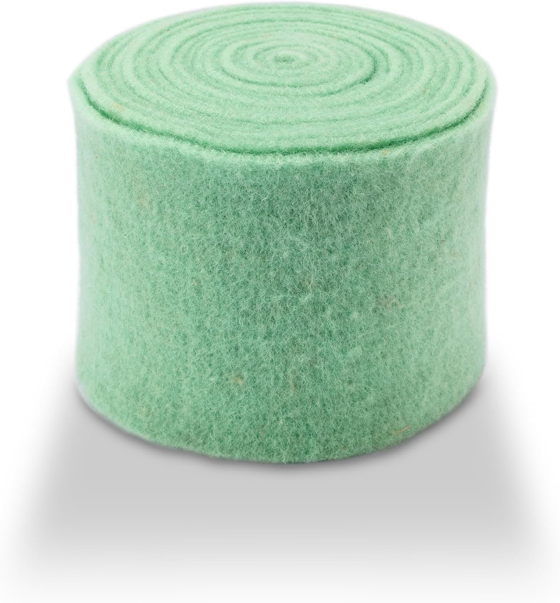 & duurzaam vilt - breedte 15 cm/lengte 5 m - potband/knutselvilt/wolvilt - grote kleurkeuze - rekbaar & drukelastisch - tafeldecoratie Pasen/Kerstmis (mint)