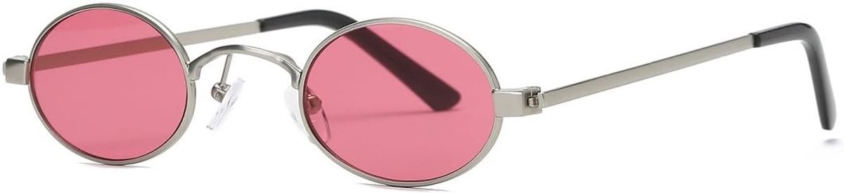 kimorn Zonnebril klein rond metalen frame ovaal snoepkleuren unisex glazen K0577