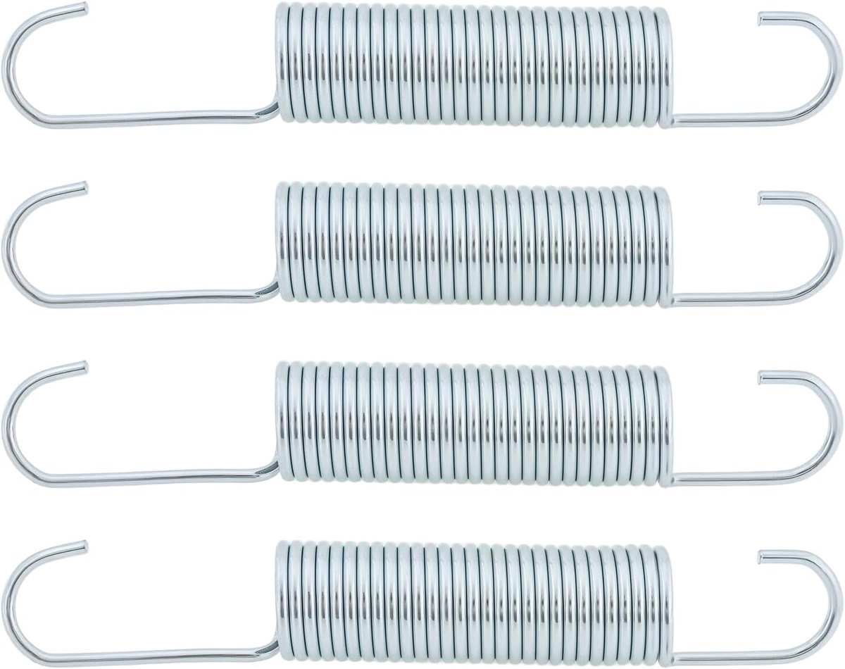 Dailygoods- Reclinerveren 125x18x2mm - Dubbele Haak - Vervangingsonderdeel - Geschikt voor Meubels - Gegalvaniseerd Staal - Schokbestendig - Meubelver