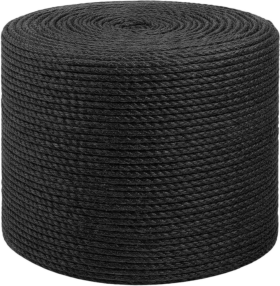 Touw, zwart, 100% Tossa, henneptouw, outdoor, natuurvezel, touw, koord, jute koord, knutselkoord voor camping, tuin