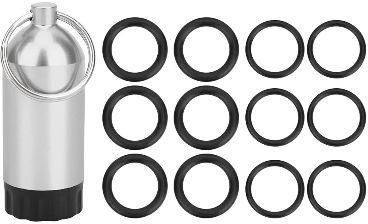 O-ring, duikcilinder Klepafdichtingsring O-ringen Mini-cilinder Opslagfles OR-MT02(Zilver) Duiken