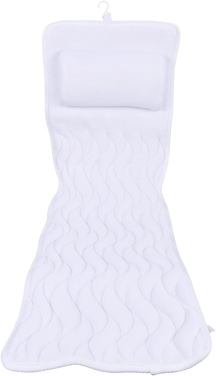 Badkussen voor het hele lichaam, spa-badkussen, antislip luxe spa-kussen, badkussen spa-bad voor hoofd-schouder- en rugsteun