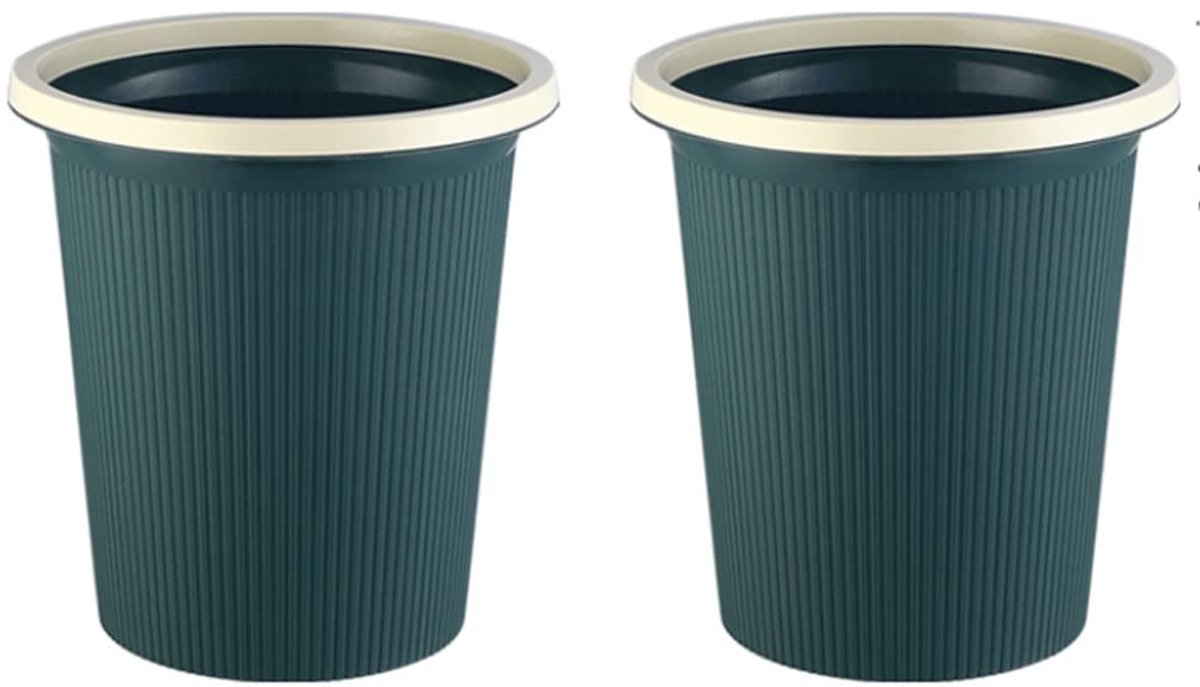 Prullenbak 3 stks Small Prullenbak CAN WIERBASKET for HOME KEUKEN, vuilnisbak for auto kantoor Badkamer Slaapkamer, Pack van 2, Zwart Blauw Groen Vuilnisbak (Color : 2PCS, Grootte : B)