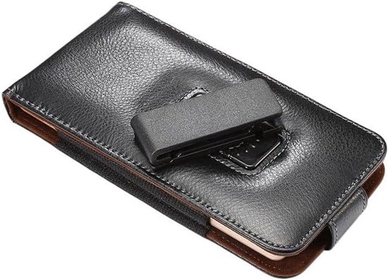 Leather Holster Executive Case belt Clip Rotary 360º Magnetic Closure voor Sugar T35 (2021) - Black — afbeelding 3