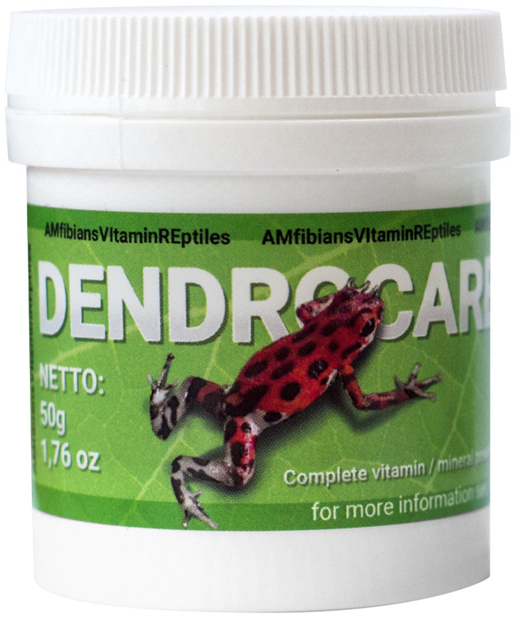 Dendrocare – Vitaminen en Mineralen voor Kikkers en Padden – Supplement voor Amfibieën – 50 g
