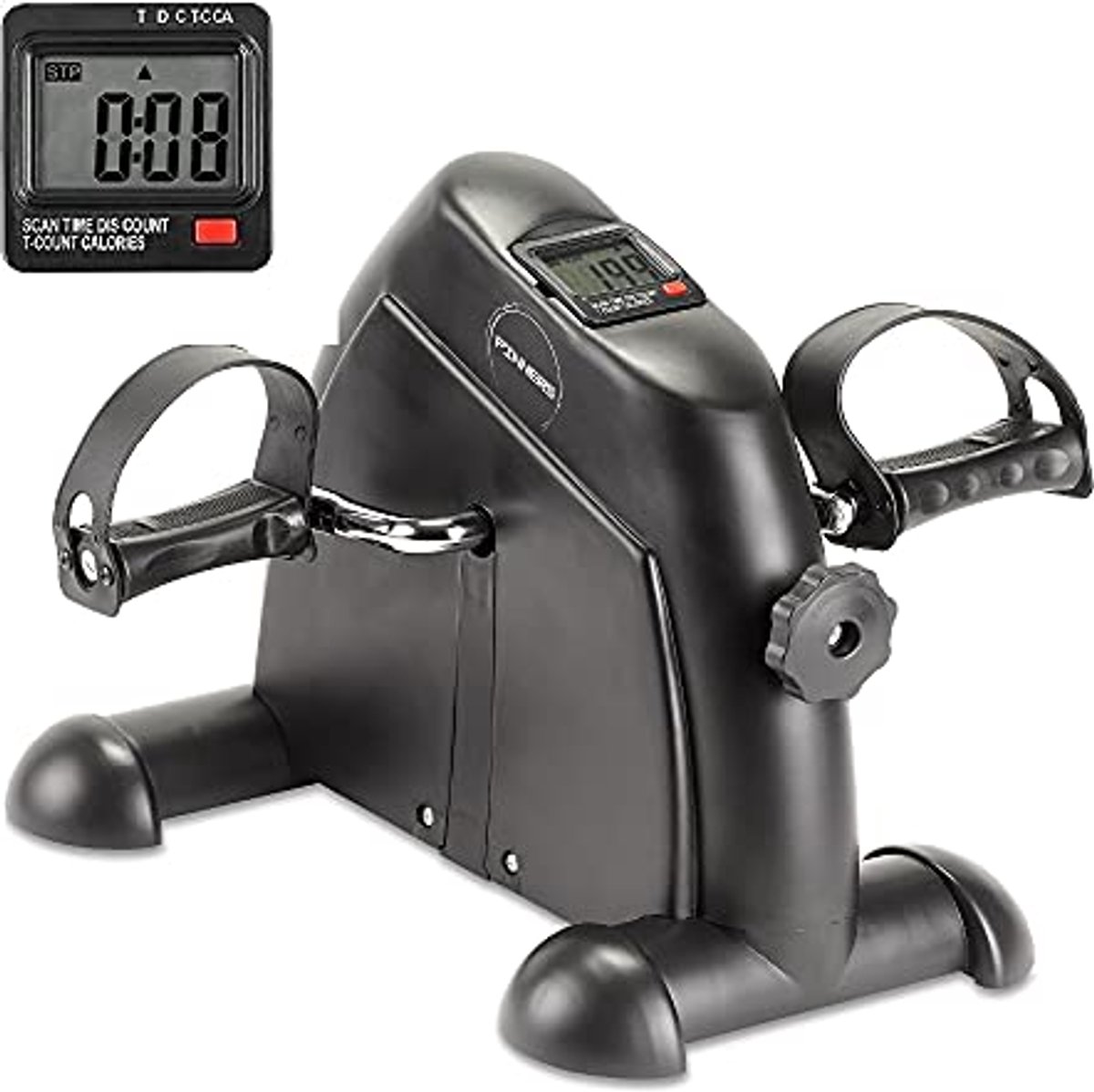 Pedaaltrainer, Mini Fitnessfiets, Statische Trapper, Fitnessapparaat voor Thuis, Pedalen voor Senioren en Ouderen