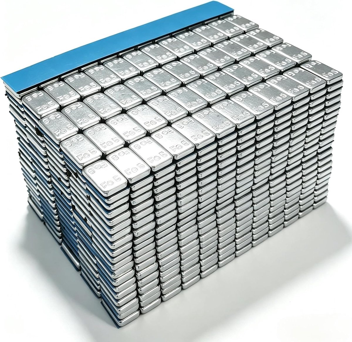 6 kg kleefgewichten, balanceergewichten, staalgewichten, zwart, 100 stuks, 5 g x 12 voor aluminium velgen, verzinkt en met kunststof gecoat