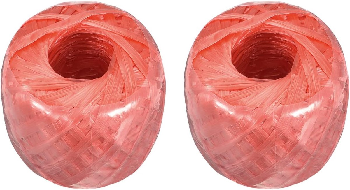 Dailygoods- Touw 100m - Polyester/Nylon - Huishoudelijk - DIY - Gebundelde Verpakking - Rood - Koord
